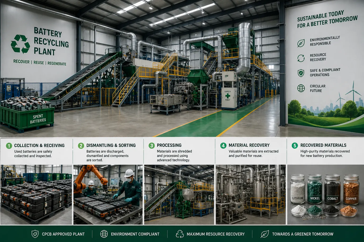 Battery Recycling Plant